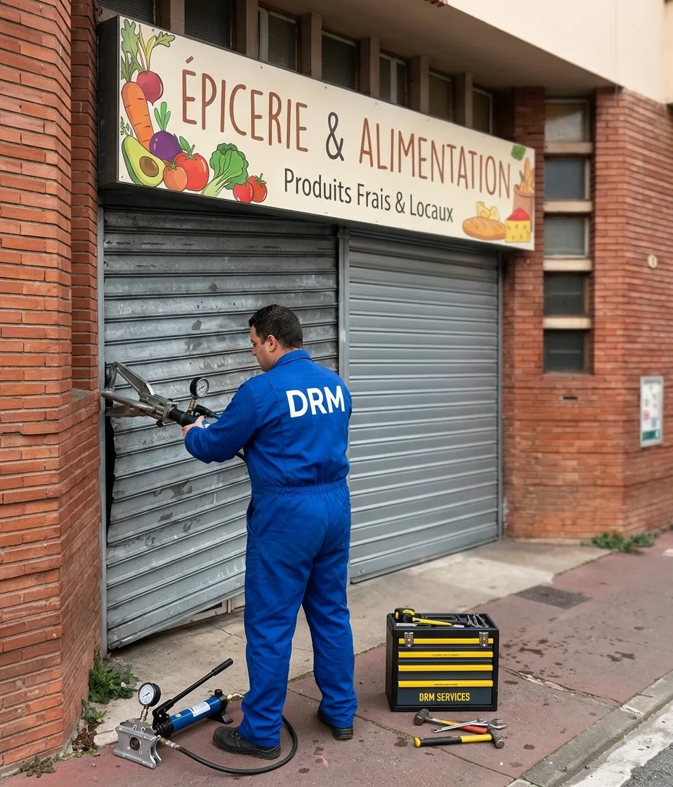 Rideau de boutique débloqué — Rideau métallique à Paris Rideau de boutique débloqué — Rideau métallique à Paris